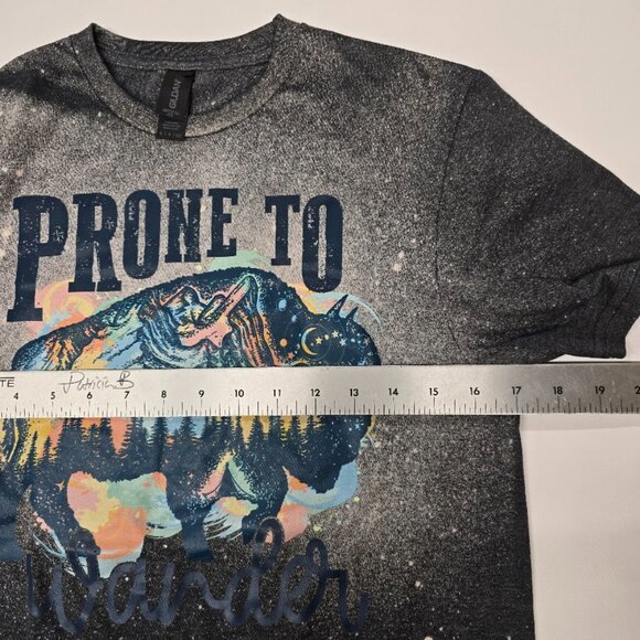 Short Sleeve Dark Grey Prone to Wander Crew neck tee Small - Picture 7 of 7